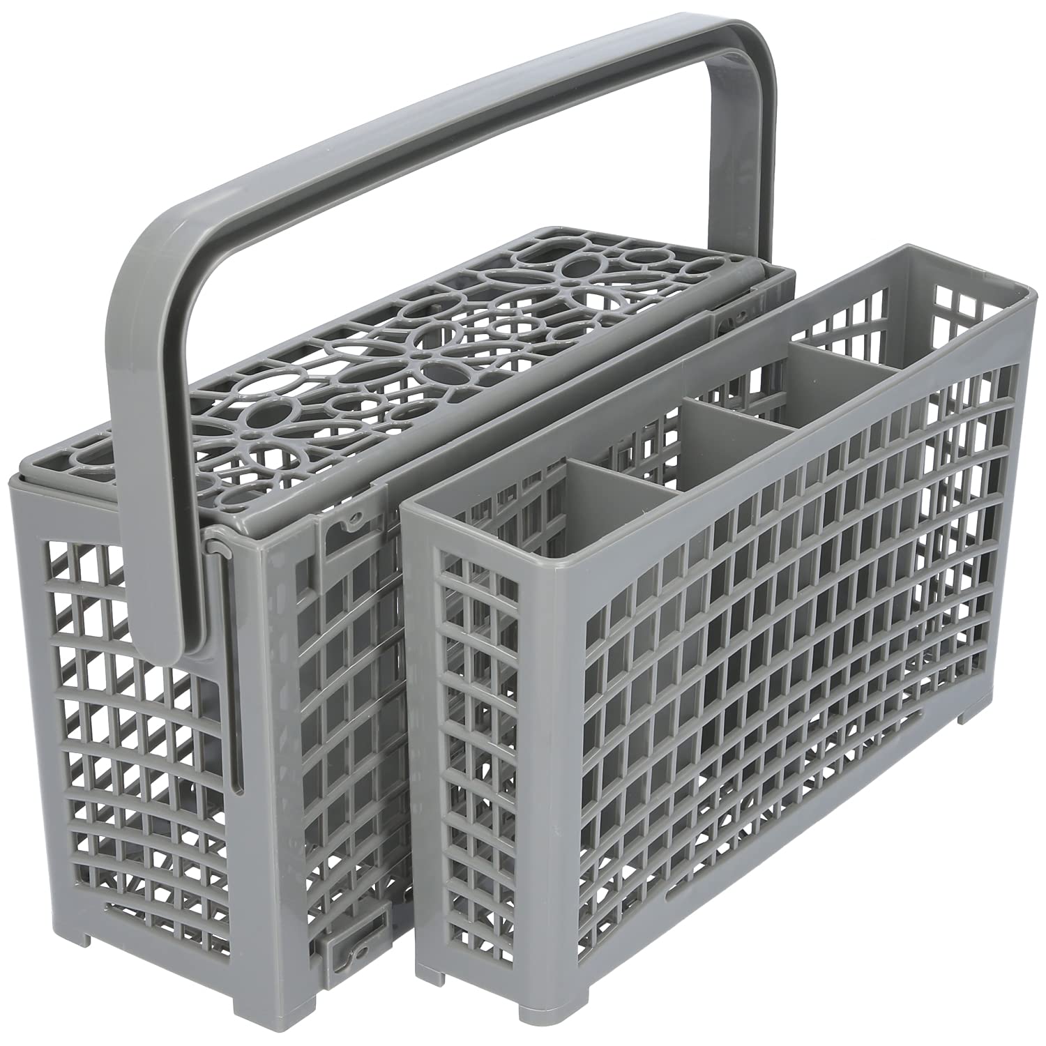 2 in 1 Besteckkorb für Alle Spülmaschinen Geschirrspüler Bosch Siemens Miele AEG Neffhitzebeständiger Kunststoff 23,0 cm